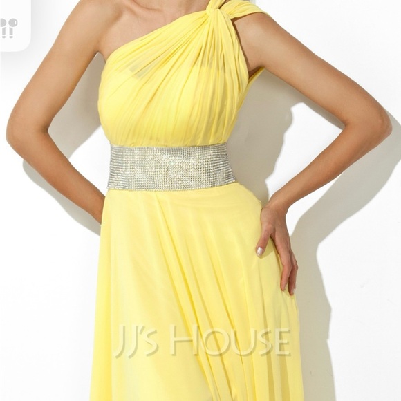 JJs House One Shoulder Yellow Dress - Picture 2 of 7